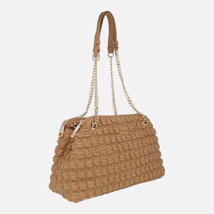 Luma Shoulder Bags with Quilted Finish