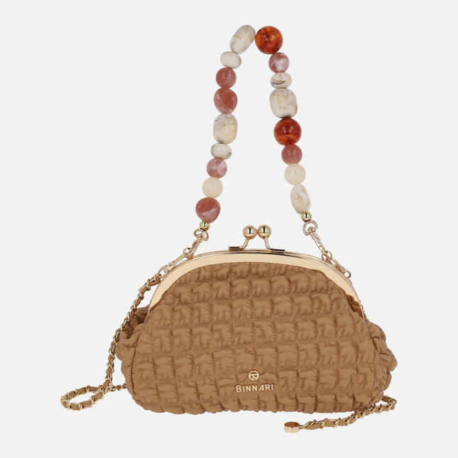 Bolsos de fiesta acolchados con cadena de pedrería Luma