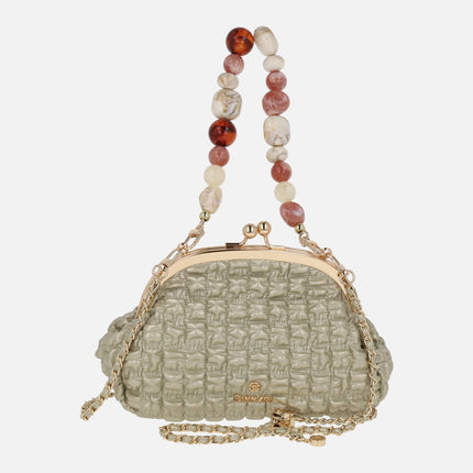 Luma Rhinestone Chain Quilted Party Bags