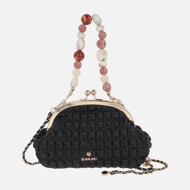 Bolsos de fiesta acolchados con cadena de pedrería Luma