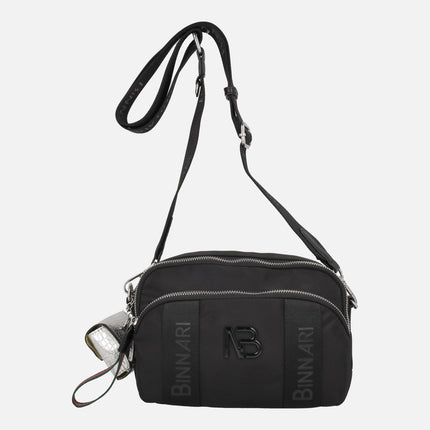 Bolsos bandolera Mora en negro con doble compartimento