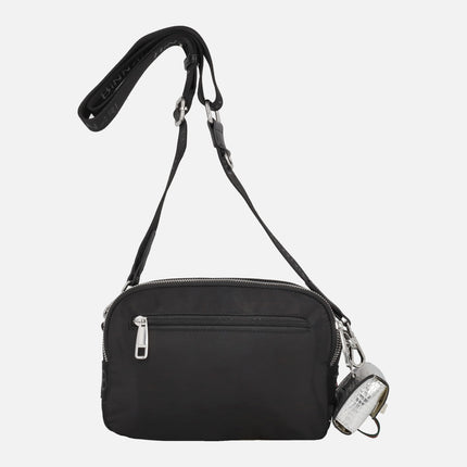 Bolsos bandolera Mora en negro con doble compartimento