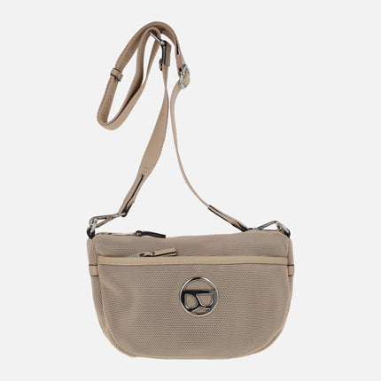 Bolsos bandolera en tejido efecto rejilla