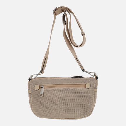 Bolsos bandolera en tejido efecto rejilla