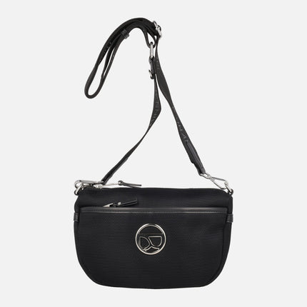 Bolsos bandolera en tejido efecto rejilla
