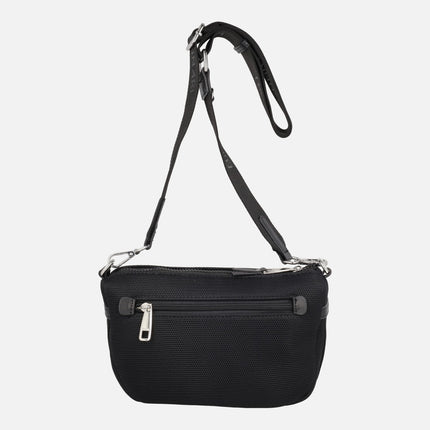Bolsos bandolera en tejido efecto rejilla