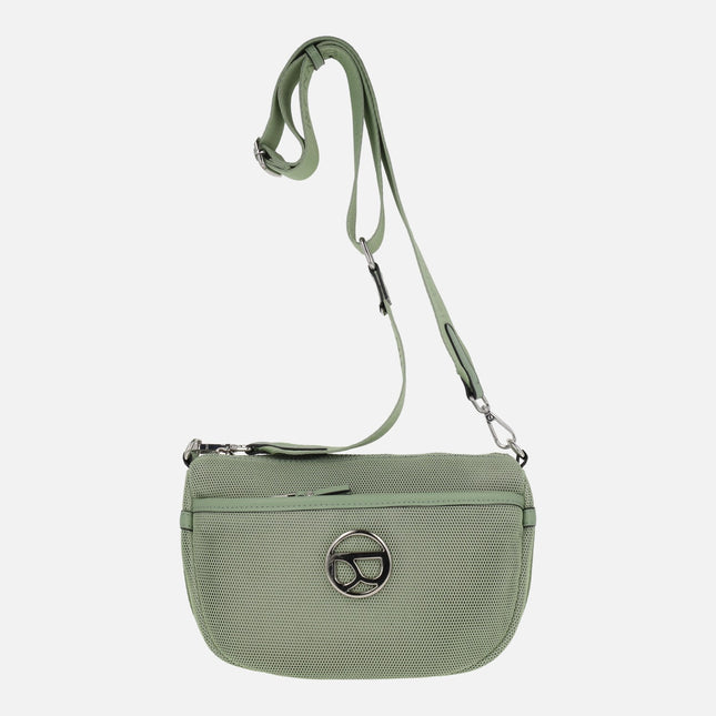 Bolsos bandolera en tejido efecto rejilla