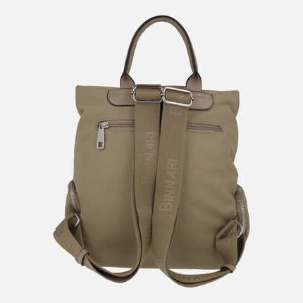 Xara backpacks in nylon fabric with side pockets