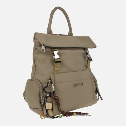 Xara backpacks in nylon fabric with side pockets
