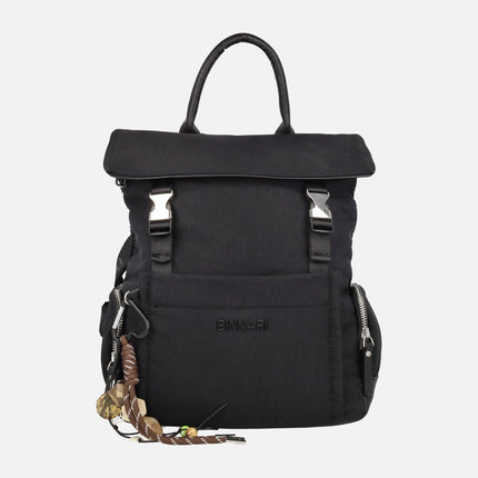 Xara backpacks in nylon fabric with side pockets