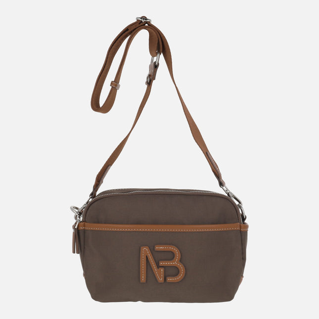 Bolsos bandolera de estilo clásico en combinado marrón Zinia