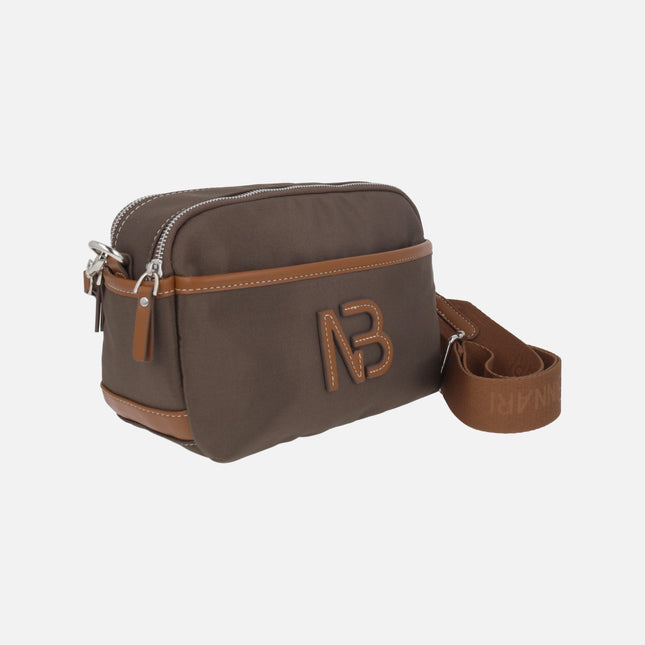 Bolsos bandolera de estilo clásico en combinado marrón Zinia