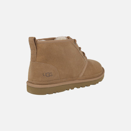 Botas de cordones para hombre en ante chesnut NEUMEL