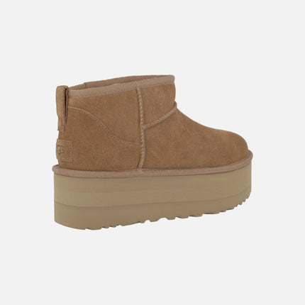 UGG classic ultra mini platform chestnut boots