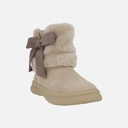 APRES CITY BOOTS Moonlight Beige Suede Boots