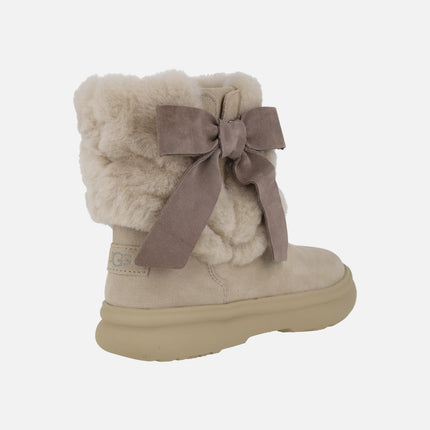 APRES CITY BOOTS Moonlight Beige Suede Boots