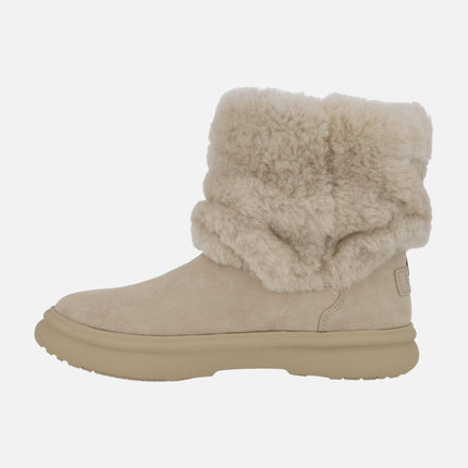 APRES CITY BOOTS Moonlight Beige Suede Boots
