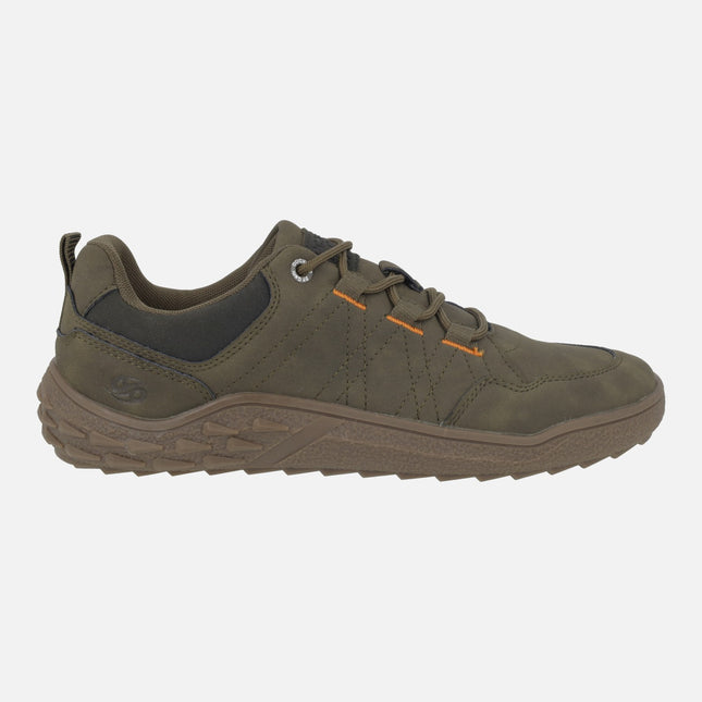 Zapatos deportivos BAREFOOT para hombre en combinado kaki