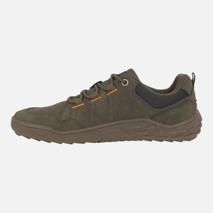 Zapatos deportivos BAREFOOT para hombre en combinado kaki
