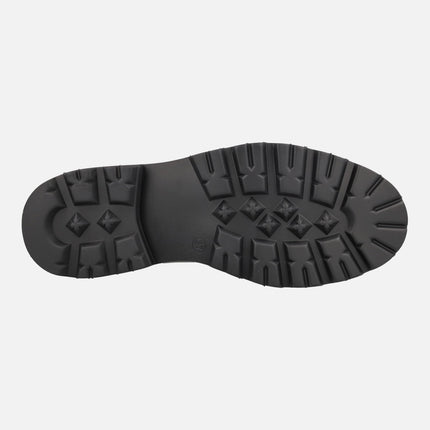 Patent leather loafers Black with fringed pompadour and tassels
