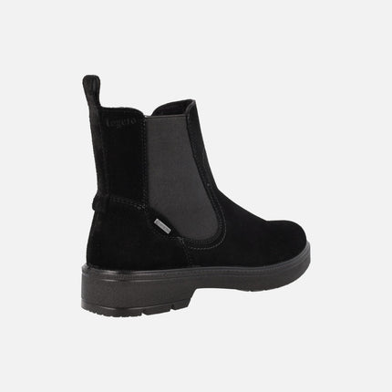 Botines de serraje inspiración chelsea con membrana Gore tex