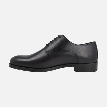 Empire men's black leather lace-up shoes