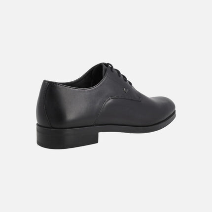 Empire men's black leather lace-up shoes