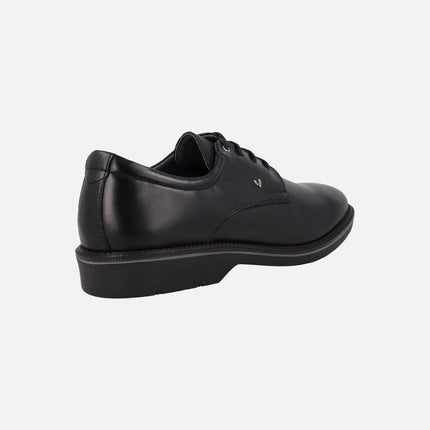 Watford men's black leather lace-up shoes