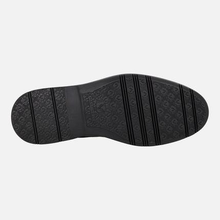 Watford men's black leather lace-up shoes