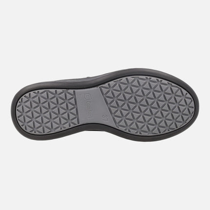 SPECIAL WIDTH black patent leather shoes with waterproof membrane