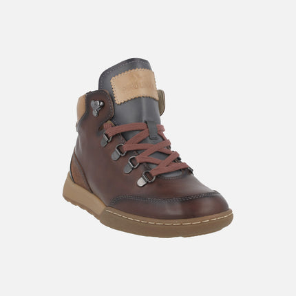 Viana women's lace-up leather ankle boots
