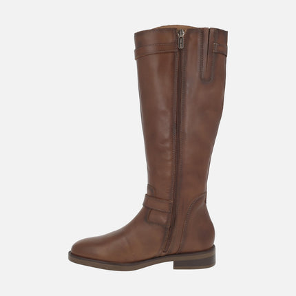 Botas altas de piel con hebillas Puertollano