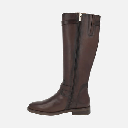 Botas altas de piel con hebillas Puertollano
