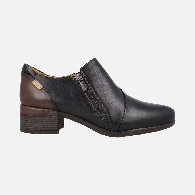 Zapatos de piel subidos con cremallera Malaga