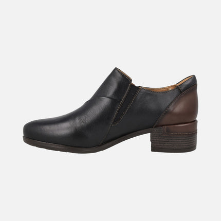 High-top leather shoes with zipper Malaga