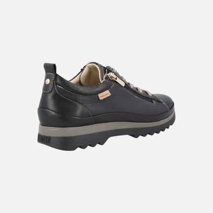 Zapatos de piel para mujer VIGO con cordones y cremallera
