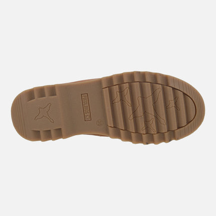 Zapatos de piel para mujer VIGO con cordones y cremallera