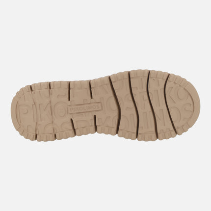 Segovia sports style brown leather ankle boots