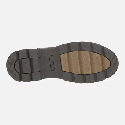 VIGO brown ankle boots for men with laces and zipper
