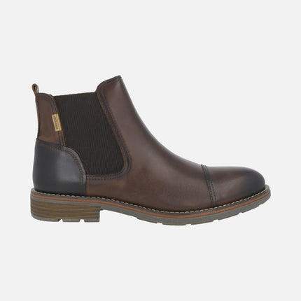 YORK Chelsea style men's leather ankle boots