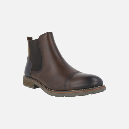 YORK Chelsea style men's leather ankle boots