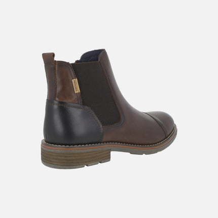 YORK Chelsea style men's leather ankle boots