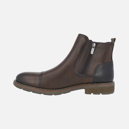YORK Chelsea style men's leather ankle boots