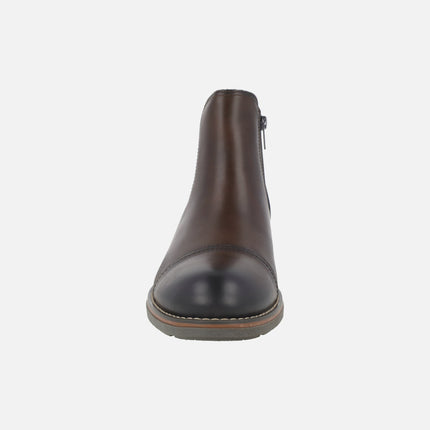 YORK Chelsea style men's leather ankle boots