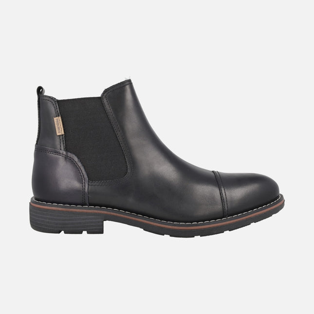 Botines de piel para hombre estilo chelsea YORK
