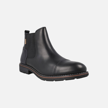 YORK Chelsea style men's leather ankle boots