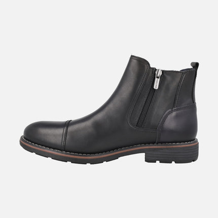 YORK Chelsea style men's leather ankle boots