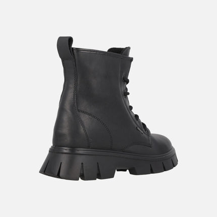 Botines negros de piel con cordones y membrana GORE-TEX