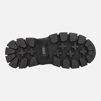 Botines chelsea en piel negra con cremallera y membrana GORE-TEX