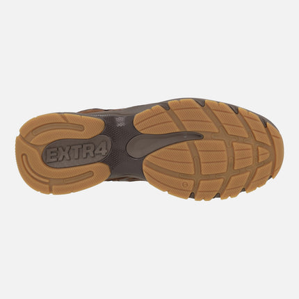 Zapatillas deportivas para hombre con suela gruesa y membrana GORE-TEX en combinado marron